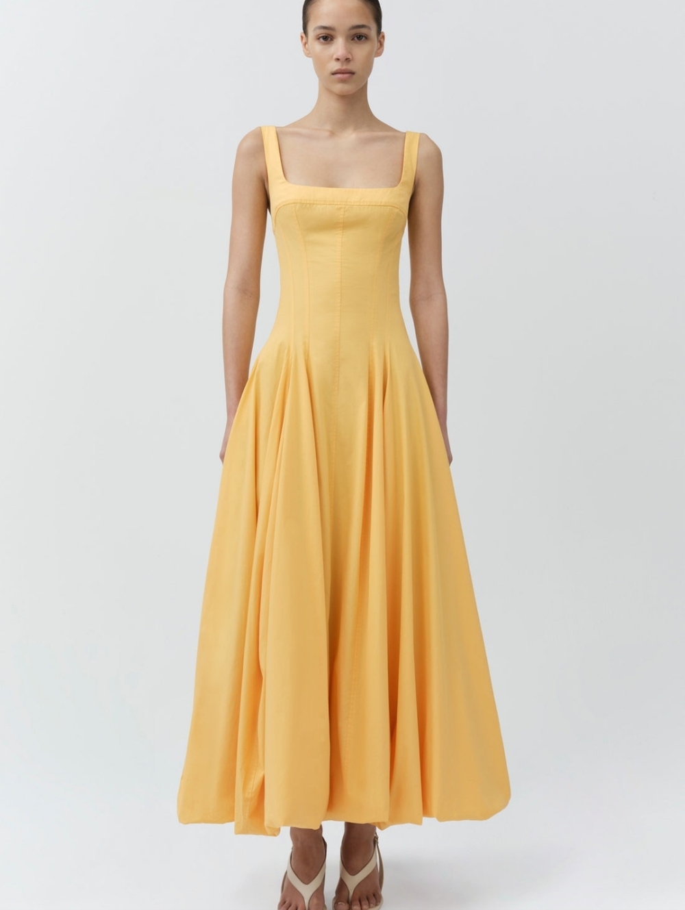 SIMKHAI Hally Cotton Midi Dress